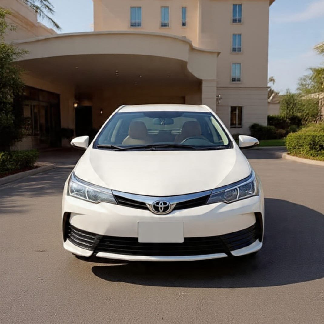 Home toyota corolla gli car rental Lahore